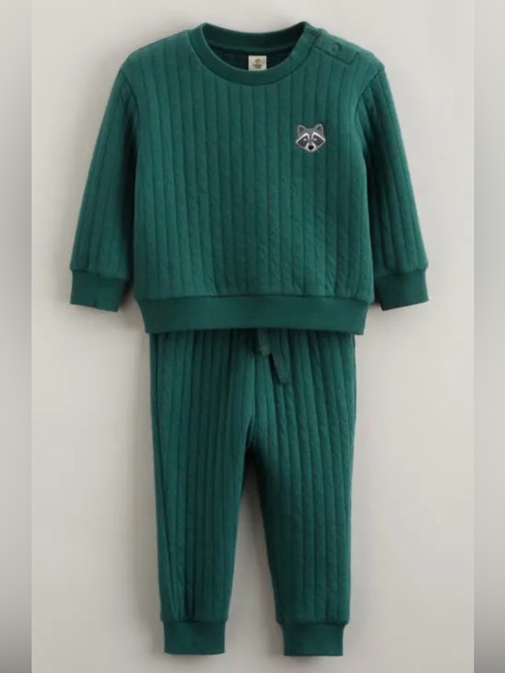 Tucker + Tate Sweatshirt and a huggers pants. Quilted Loungewear Set in green